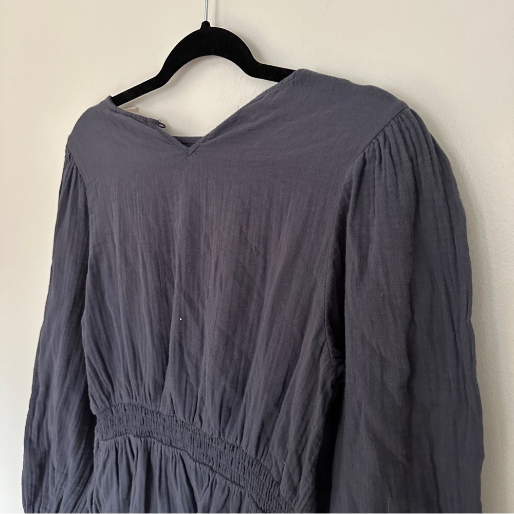 NWT- Universal Thread Womens A Line‎ Dress Gray Ombre Keyhole Back Long Sleeve - Picture 9 of 9